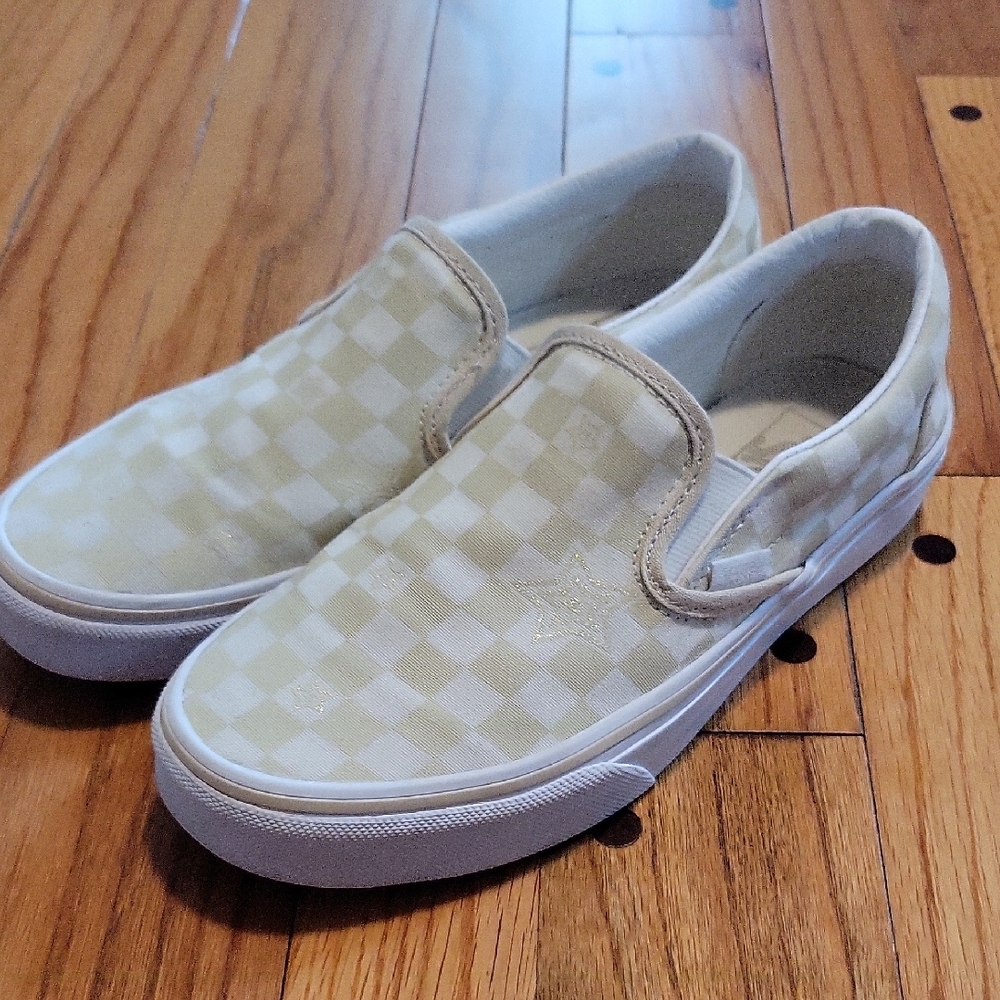 Vans Women's Classic Slip on Checkboard Stars 🌟